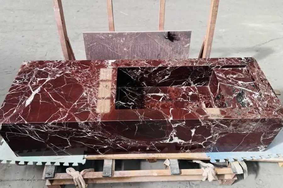 Rosso-Levanto-Marble-Integrated-Vanity-Tops