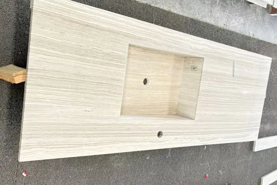 Wood-White-Marble-Integrated-Vanity-Basins