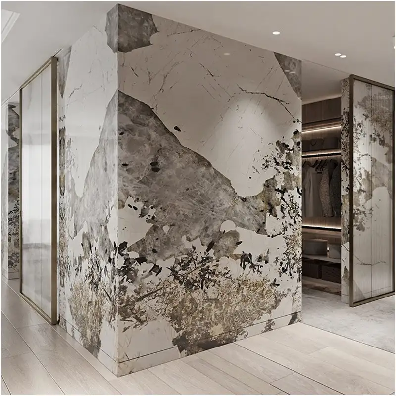 How to Review Natural Stone Slab Photos Before Confirming a Project Order 1 Luxury-Patagonia-Quartzite-Feature-Wall-in-Apartments
