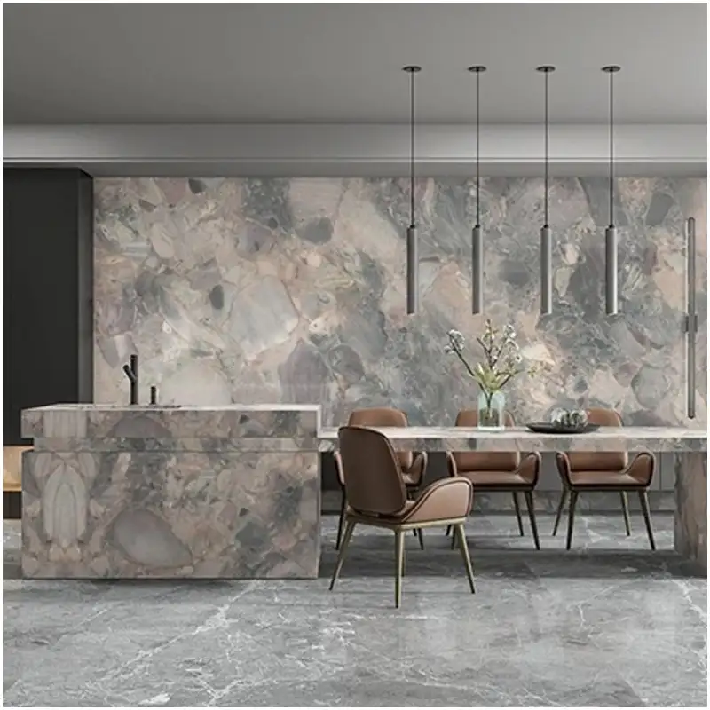 Excalibur Quartzite Villas Kitchen Countertops Project Excalibur Exotic Quartzite villa kitchen countertops project with luxury quartzite island