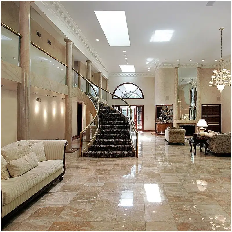 Natural-Beige-Marble-Villa-Lobby-Projects